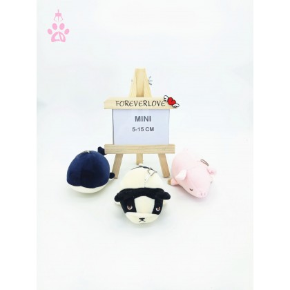 Animal Pig （Stretch Cotton）MiniSoftToys/PlushToys/KidsToys/Key Chain 5-15cm  动物系列太空棉迷你娃娃玩具公仔钥匙圈5厘米-15厘米 